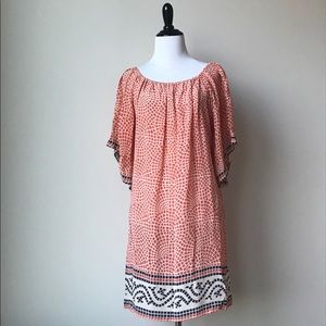 CLOSING SALE Silk Tile Print Tolani Tunic Dress